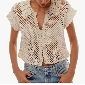 free people lily crochet top